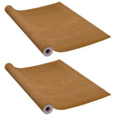 selvklæbende folie til døre 2 stk. 210x90 cm PVC lys eg