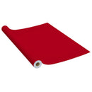 selvklæbende folie til møbler 500x90 cm PVC rød