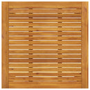 havebord massivt akacietræ 85x85x74 cm