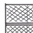 espalier med plantekasse 2 krukker 58x30x107 polyrattan sort