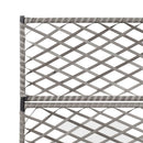 espalier med plantekasse 3 krukker 83x30x130 cm polyrattan grå