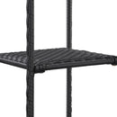 opbevaringsreol 30x30x90 cm polyrattan sort