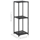 opbevaringsreol 30x30x90 cm polyrattan sort