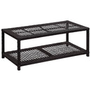 skobænk 80x40x30 cm polyrattan sort