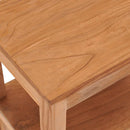 sengebord 40x30x50 cm massivt teaktræ