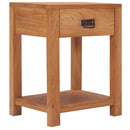 sengebord 35x35x50 cm massivt teaktræ
