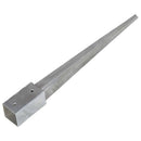 jordpløkker 2 stk. 7 x 7 x 75 cm galvaniseret stål sølvfarvet