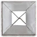 jordpløkker 2 stk. 7 x 7 x 75 cm galvaniseret stål sølvfarvet