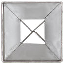 jordpløkker 12 stk. 7 x 7 x 75 cm galvaniseret stål sølvfarvet