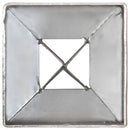 jordpløkker 6 stk. 7 x 7 x 90 cm galvaniseret stål sølvfarvet