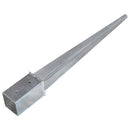 jordpløkker 2 stk. 8 x 8 x 76 cm galvaniseret stål sølvfarvet