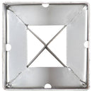 jordpløkker 6 stk. 9 x 9 x 75 cm galvaniseret stål sølvfarvet