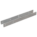 hegnspløkker 6 stk. 7x6x60 cm galvaniseret stål sølvfarvet