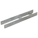 hegnspløkker 6 stk. 9x6x60 cm galvaniseret stål sølvfarvet