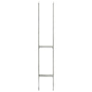 hegnspløkker 6 stk. 9x6x60 cm galvaniseret stål sølvfarvet