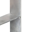 hegnspløkker 6 stk. 10x6x60 cm galvaniseret stål sølvfarvet
