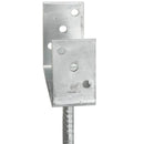 hegnspløkker 6 stk. 8x6x30 cm galvaniseret stål sølvfarvet