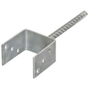 hegnspløkker 6 stk. 9x6x30 cm galvaniseret stål sølvfarvet