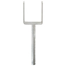 hegnspløkker 6 stk. 9x6x30 cm galvaniseret stål sølvfarvet