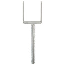 hegnspløkker 6 stk. 10x6x30 cm galvaniseret stål sølvfarvet