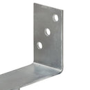 hegnspløkker 6 stk. 10x6x30 cm galvaniseret stål sølvfarvet