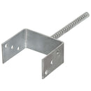 hegnspløkker 6 stk. 12x6x30 cm galvaniseret stål sølvfarvet