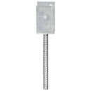 hegnspløkker 6 stk. 12x6x30 cm galvaniseret stål sølvfarvet