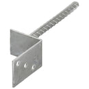hegnspløkker 6 stk. 8x6x30 cm galvaniseret stål sølvfarvet