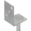 hegnsankre 12 stk. sølv 8x6x30 cm galvaniseret stål