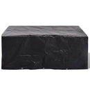havemøbelovertræk 2 stk. 6-pers. sæt 10 snørehuller 240x140 cm