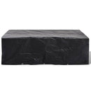havemøbelovertræk 2 stk. 8-pers. sæt 10 snørehuller 300x140 cm