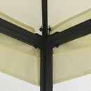 pavillon med net 300x400x265 cm cremefarvet