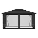 pavillon med net 300x400x265 cm antracitgrå