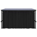 pavillon med gardin 405x294x244 cm antracitgrå
