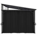 pavillon med gardin 405x294x244 cm antracitgrå