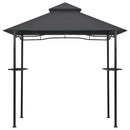 grillpavillon 240x150x255 cm stål antracitgrå