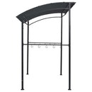 grillpavillon 215x150x220 cm stål antracitgrå