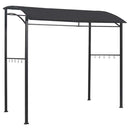 grillpavillon 215x150x220 cm stål antracitgrå
