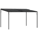 pavillon med tag 4x3x2,5 m aluminium og stål antracitgrå