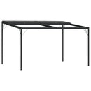 pavillon med tag 4x3x2,5 m aluminium og stål antracitgrå