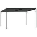 pavillon med tag 4x3x2,5 m aluminium og stål antracitgrå
