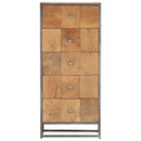kommode 45x30x100 cm massivt genbrugstræ