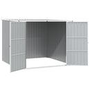 haveskur 195x198x159 cm galvaniseret stål grå