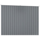 haveskur 195x198x159 cm galvaniseret stål grå