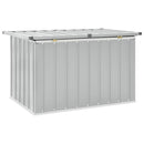 opbevaringskasse til haven 109x67x65 cm grå