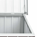 opbevaringskasse til haven brun 129x67x65 cm