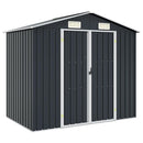 haveskur 205x129x183 cm galvaniseret stål antracitgrå