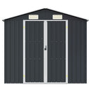 haveskur 205x129x183 cm galvaniseret stål antracitgrå