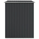 haveskur 205x129x183 cm galvaniseret stål antracitgrå