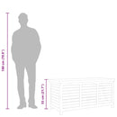 opbevaringskasse til haven 117x50x55 cm massivt eukalyptustræ